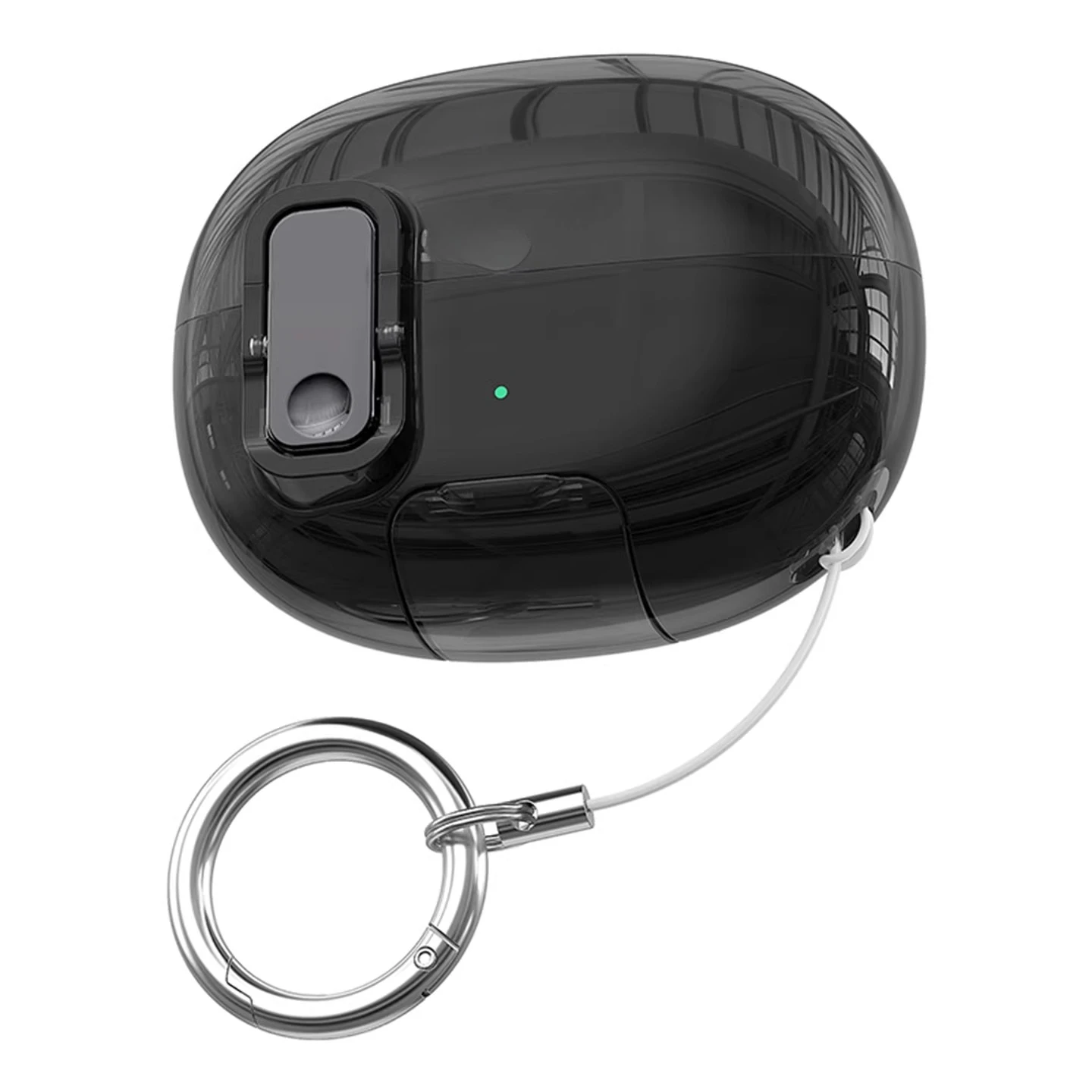 Secure Lock Clear Black Case For Shokz OpenDots One E310 Anti-drop Soft TPU Cover With Secure Lock Cleaning Pen Complete Earbud