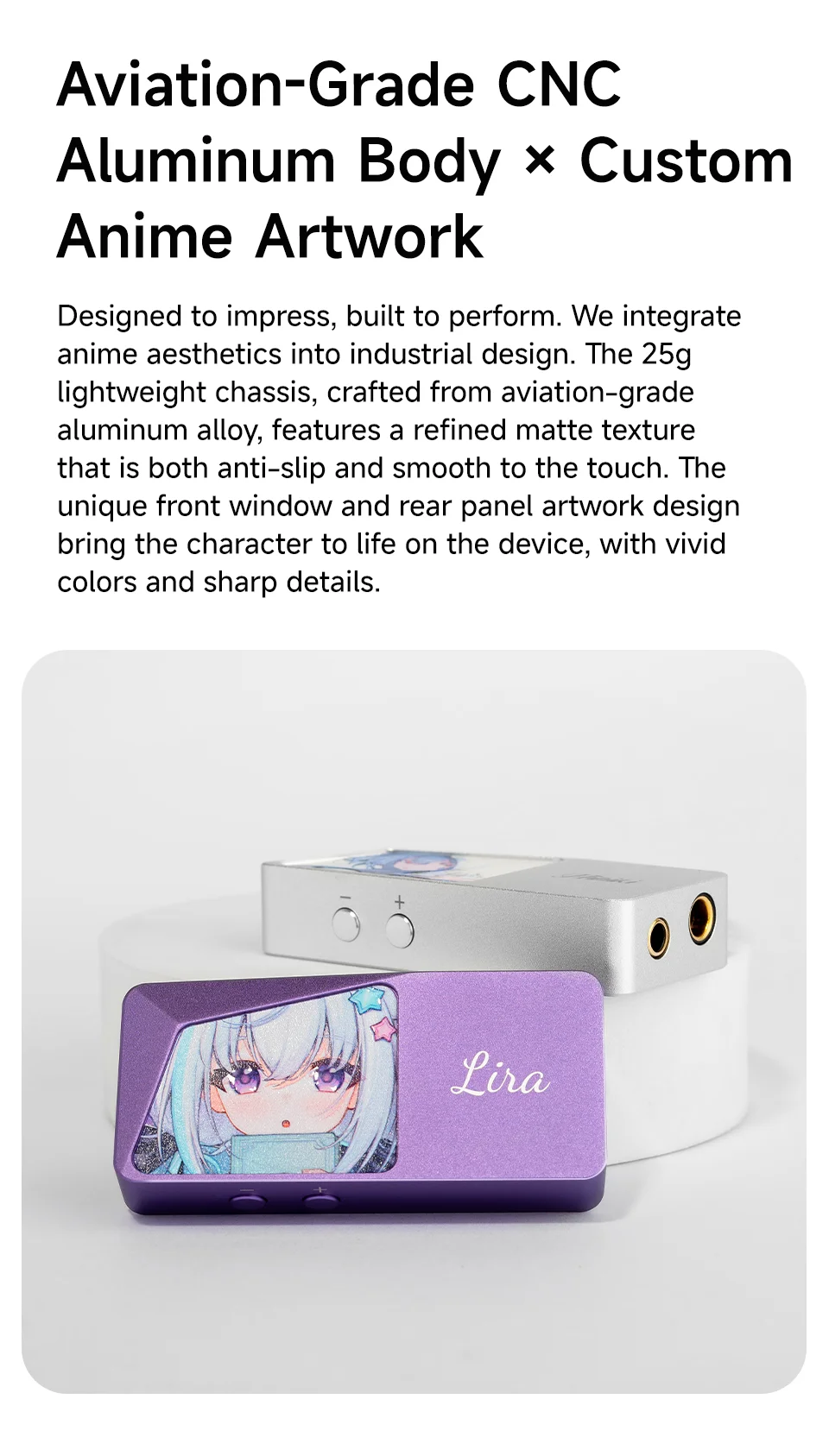 CVJ LILA&HIBIKI Portable DAC AMP Headphone Amplifier Mode Audio ESS9039Q2M Chips Dual ESS SABRE Driver PCM 384kHz/32bit DSD256