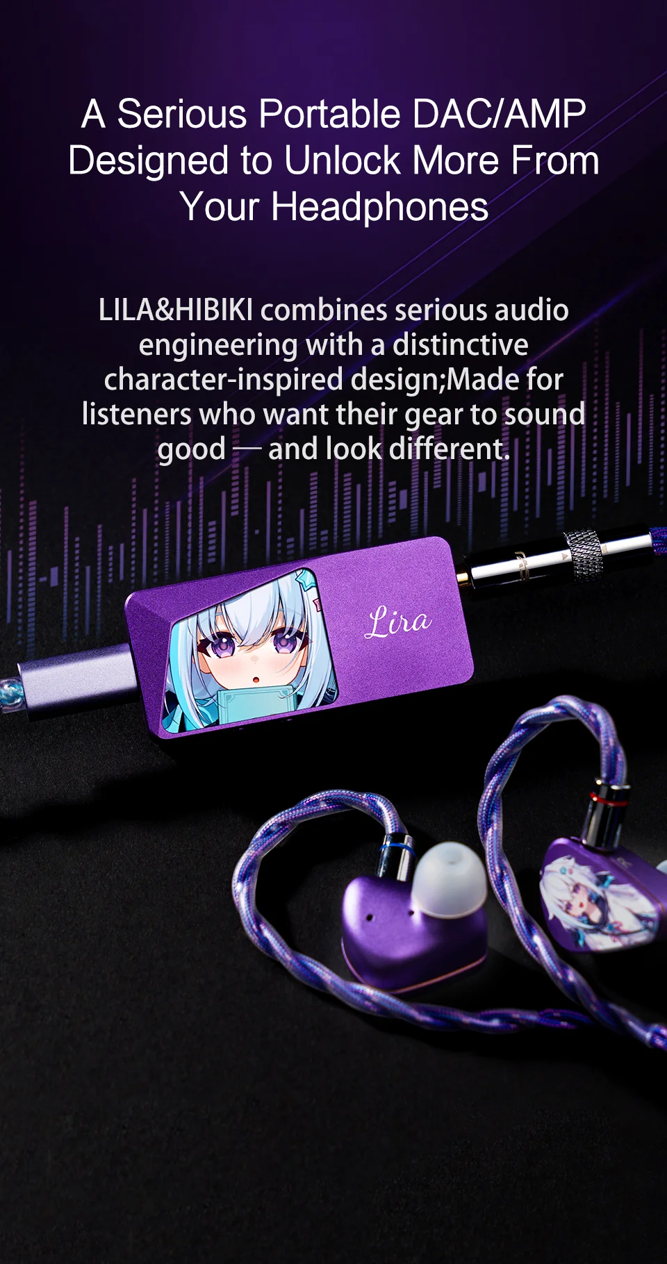 CVJ LILA&HIBIKI Portable DAC AMP Headphone Amplifier Mode Audio ESS9039Q2M Chips Dual ESS SABRE Driver PCM 384kHz/32bit DSD256