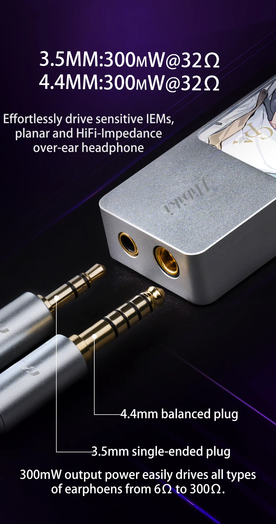 CVJ LILA&HIBIKI Portable DAC AMP Headphone Amplifier Mode Audio ESS9039Q2M Chips Dual ESS SABRE Driver PCM 384kHz/32bit DSD256