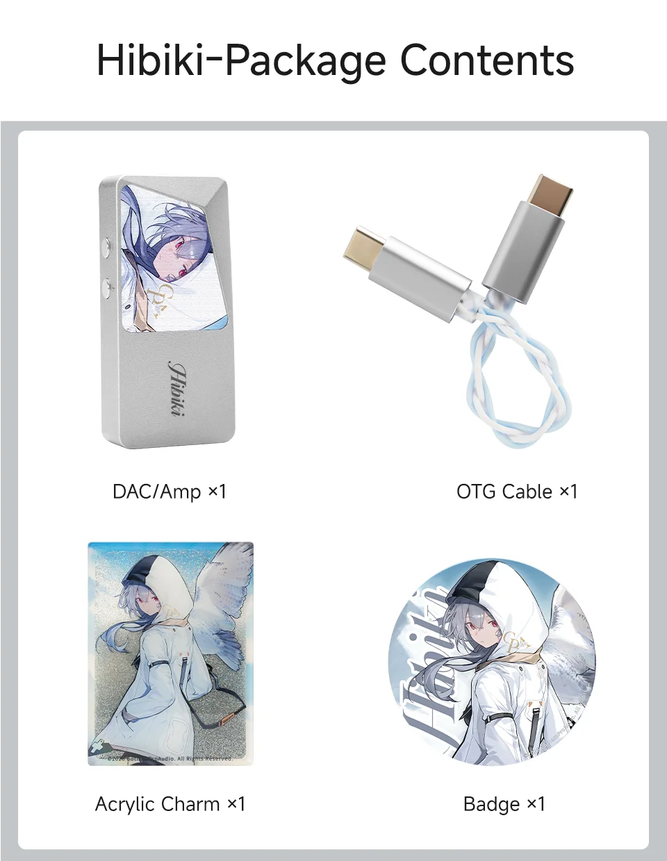 CVJ LILA&HIBIKI Portable DAC AMP Headphone Amplifier Mode Audio ESS9039Q2M Chips Dual ESS SABRE Driver PCM 384kHz/32bit DSD256