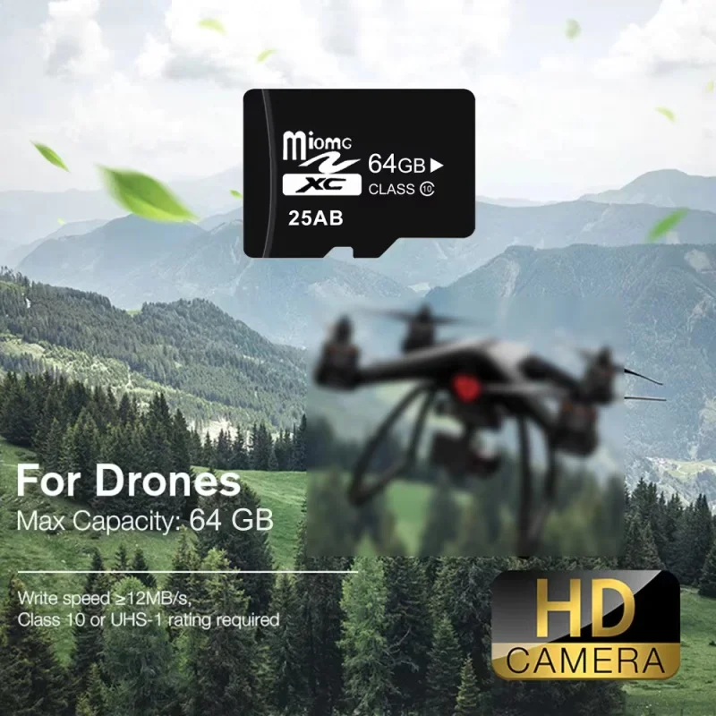 High Speed C10 SD Memory Card 128GB 64GB 32GB U3 A2 Flash Micro Tarjeta SD for Phone