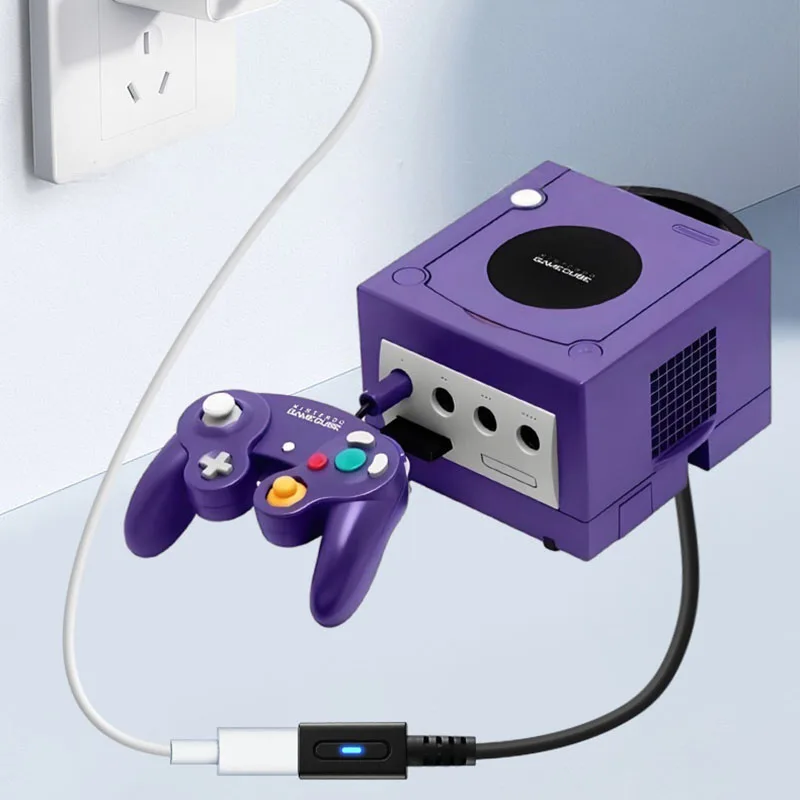 12cm Type C 45W PD Charge Cable for NGC Console USB C Gaming Power Supply Cord for Nintendo Gamecube Charge Game Console Wire