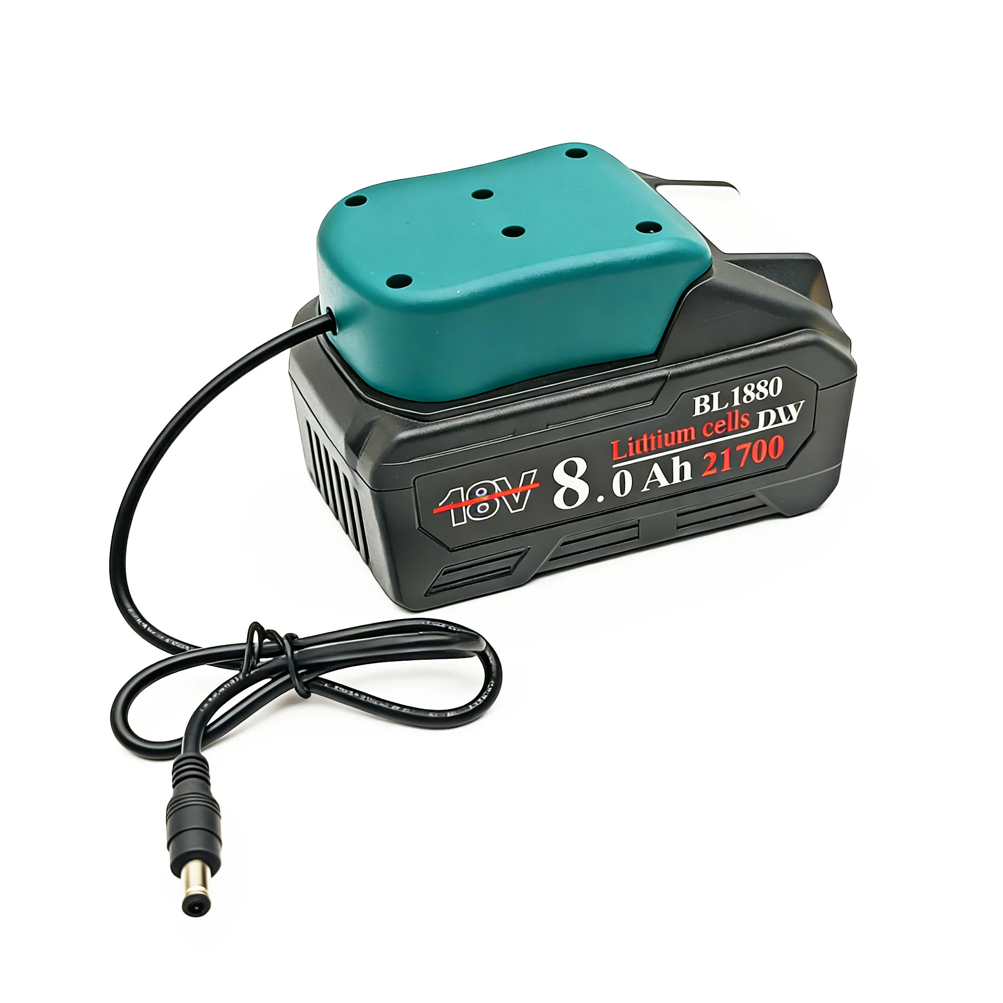 Tool Parts For Makita 18V Lithium Ion Battery External Power Supply Mount DIY Connector Adapter Dock Holder Wire DC Car Lighter