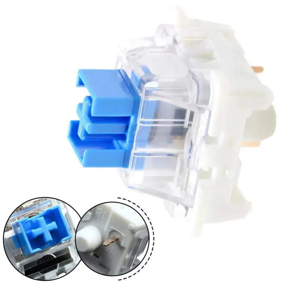 20/50/100pcs Keyboard Switch Keyboard Clicker Key Replacement 3 Pin Tactile Switch Plastic For Replacement Accessories