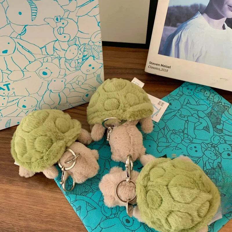New JC label cute girl bag charm tortoise plush toy keychain Kawaii plush toy perfect as a birthday or Christmas gift get