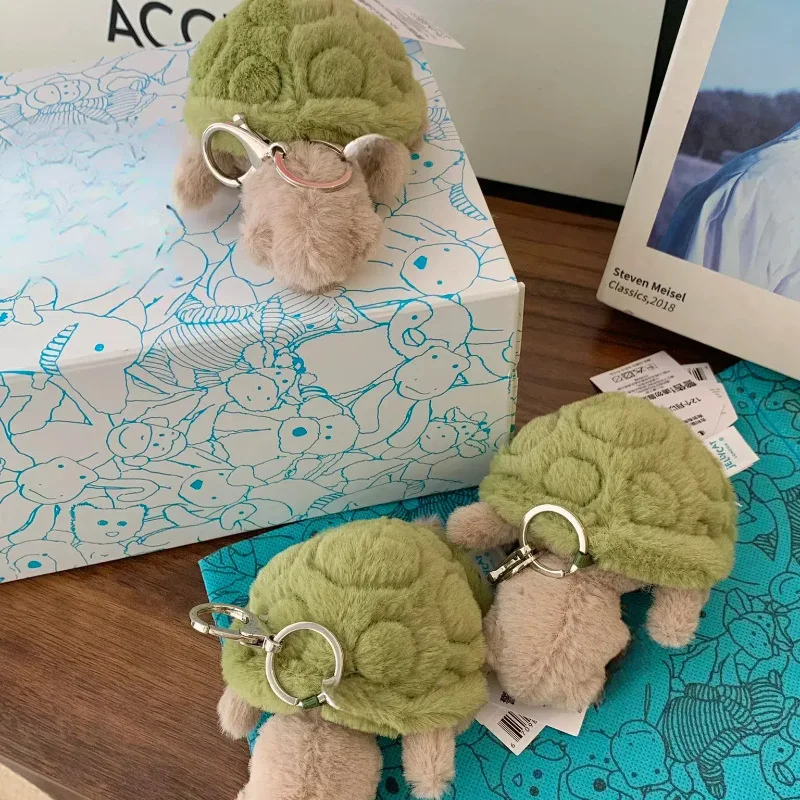 New JC label cute girl bag charm tortoise plush toy keychain Kawaii plush toy perfect as a birthday or Christmas gift get