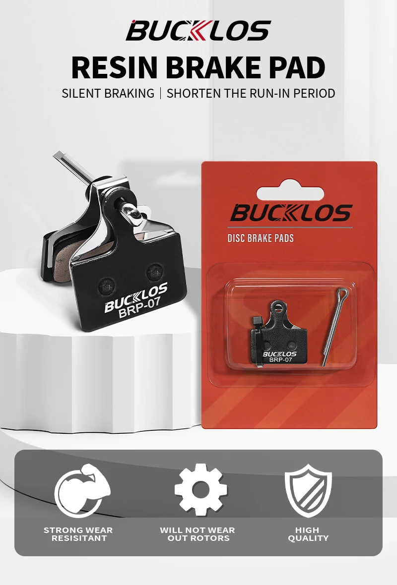 BUCKLOS Resin Disc Brake Pad For SHIMANO K05S Wear-resistant Hydraulic Brake Pads MTB Brake Pads for K03S K04S Cycling Parts