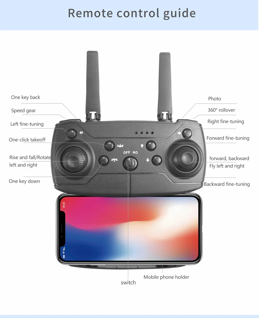 Lenovo New Drone E88 Pro RC 20000M Quadcopter Drone FPV WiFi Foldable With Mod Altitude Resistance 8K Camera Wide-angle Shootin