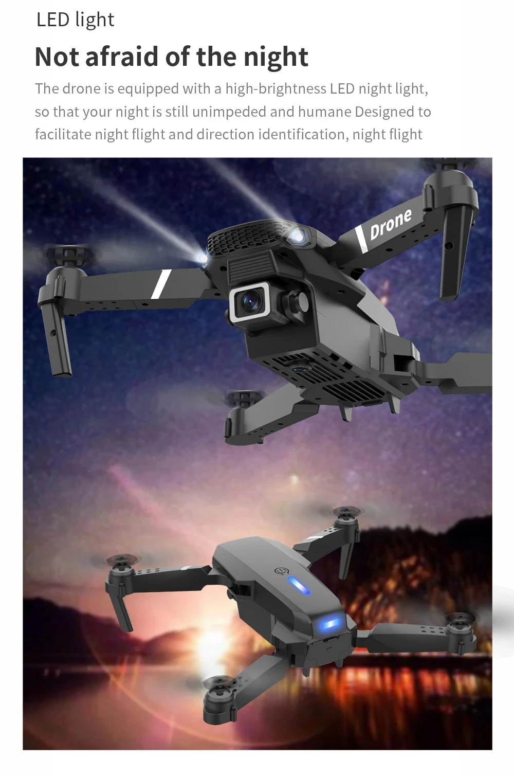 Lenovo New Drone E88 Pro RC 20000M Quadcopter Drone FPV WiFi Foldable With Mod Altitude Resistance 8K Camera Wide-angle Shootin