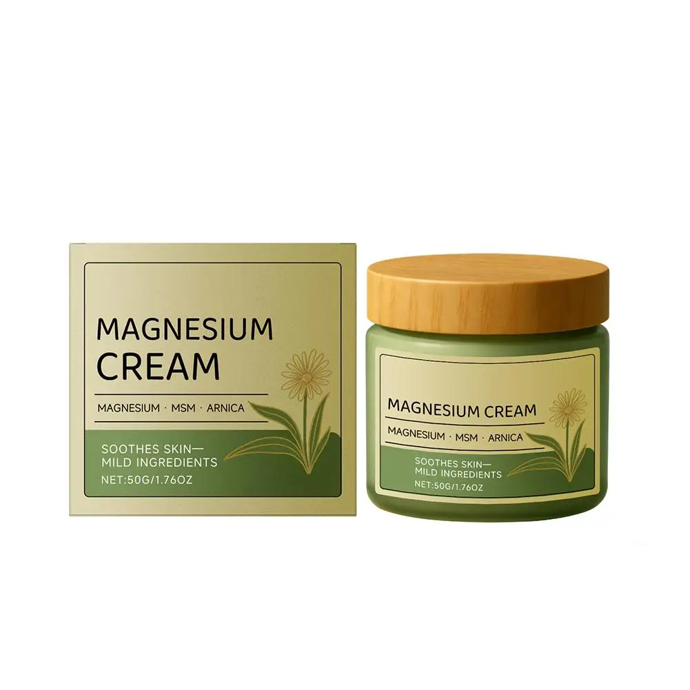 New Total Relief Soothe Magnesium Soothing Body Cream Non-Greasy Knees Muscles External Massage Care MSM  Arnica Mild Daily Care