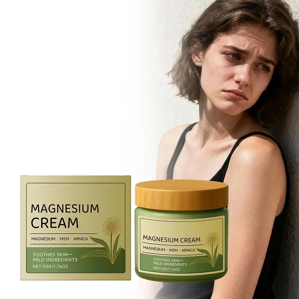 New Total Relief Soothe Magnesium Soothing Body Cream Non-Greasy Knees Muscles External Massage Care MSM  Arnica Mild Daily Care