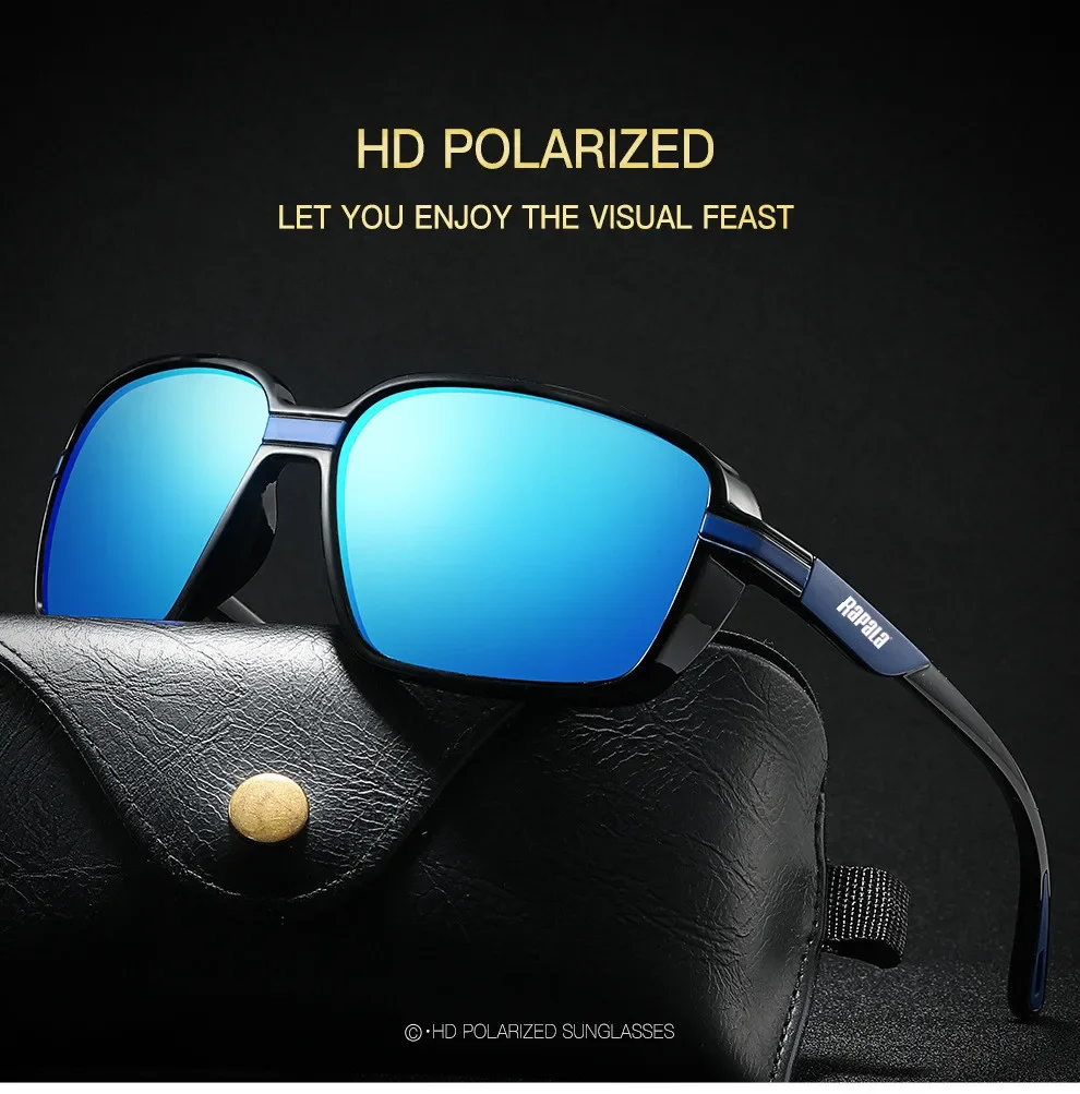 2026 original Rapala Polarized Fishing Sunglasses Men's Driving Shades Male Sun Glasses Hiking Classic UV400 Eyewear Hot Style