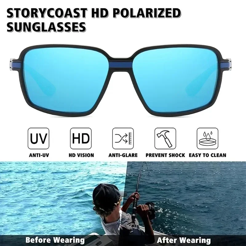 2026 original Rapala Polarized Fishing Sunglasses Men's Driving Shades Male Sun Glasses Hiking Classic UV400 Eyewear Hot Style