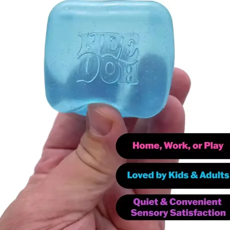 New Schylling Needoh Nice Cube, Sensory Toys, Anti-Stress Blocks, Stress Relief Jigsaw, Pressure Relief, Souvenir for Kids