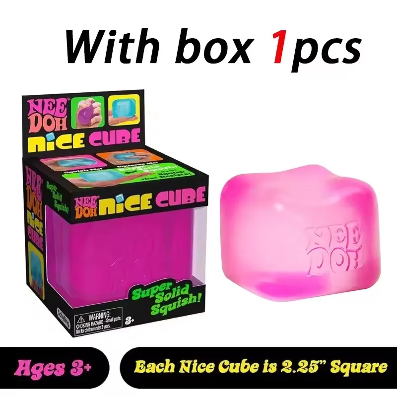 New Schylling Needoh Nice Cube, Sensory Toys, Anti-Stress Blocks, Stress Relief Jigsaw, Pressure Relief, Souvenir for Kids