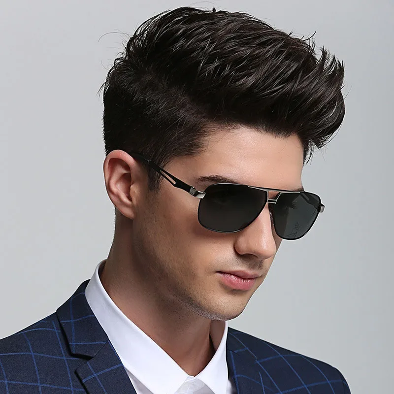 Men's Aviator Sunglasses — Military-Style Metal-Frame Shades with UV Protection and Anti-Glare