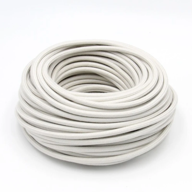 2m 3m 5m 10m 250V 2 Core 0.75mm2 Textile Electric Wire Fabric Cloth Braided Flex Cable Vintage Lamp Cord