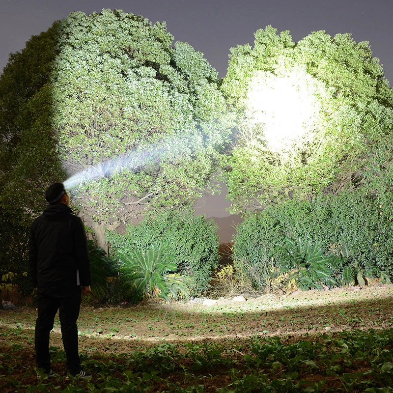 35000LM Headlamp Super Powerful Flashlights EDC LED Flashlight Portable Lights USB Rechargeable Lamp for Outdoor Camping Hiking