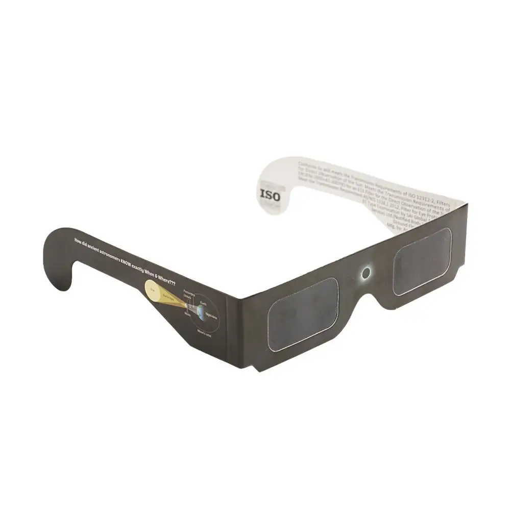 Wholesale 1/3/5/10/100Pcs Paper Solar Eclipse Glasses Safe For Direct Sun Viewing Observe Total Eclipses Partial Eclipse
