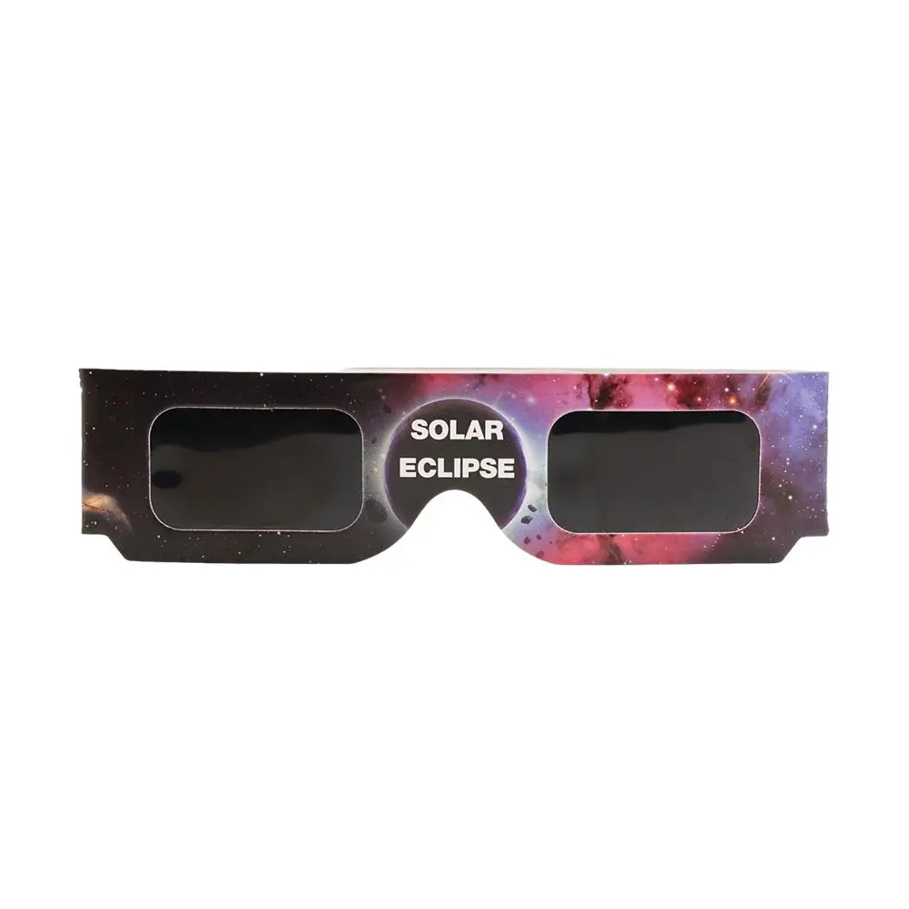 Wholesale 1/3/5/10/100Pcs Paper Solar Eclipse Glasses Safe For Direct Sun Viewing Observe Total Eclipses Partial Eclipse