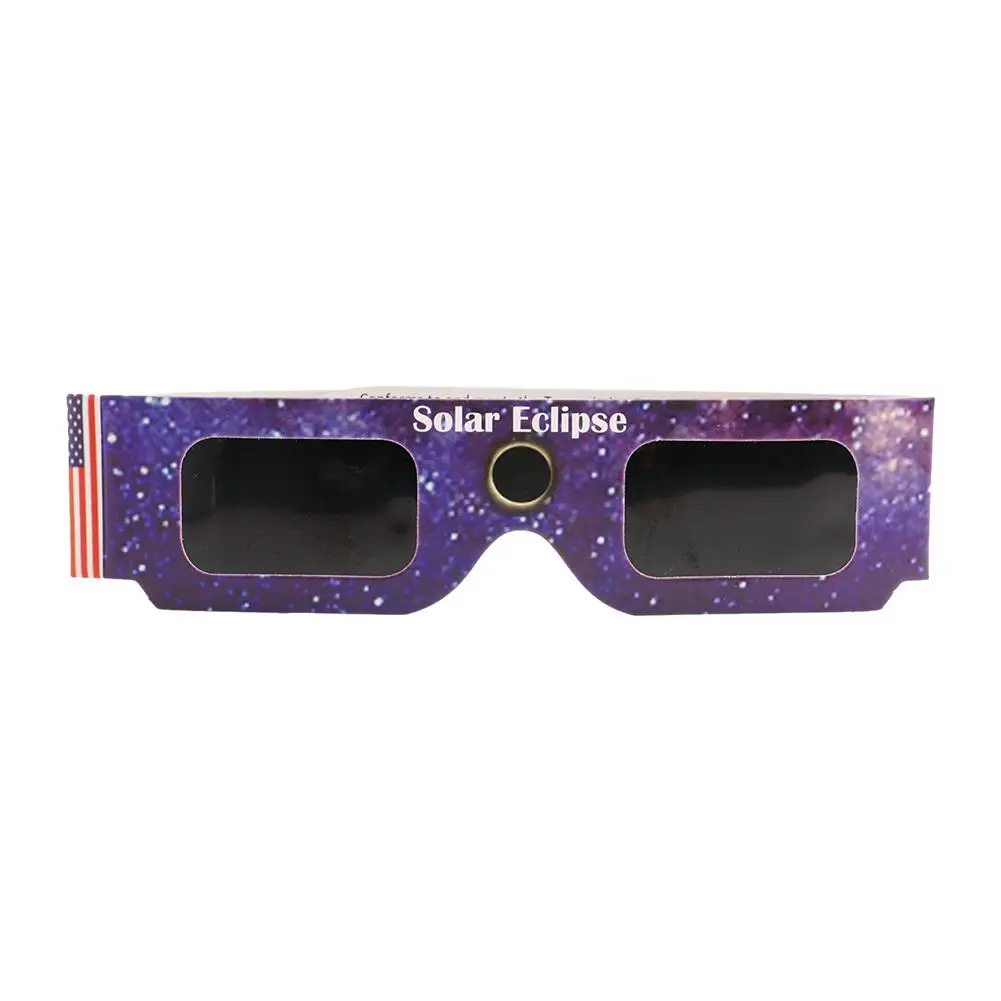 Wholesale 1/3/5/10/100Pcs Paper Solar Eclipse Glasses Safe For Direct Sun Viewing Observe Total Eclipses Partial Eclipse
