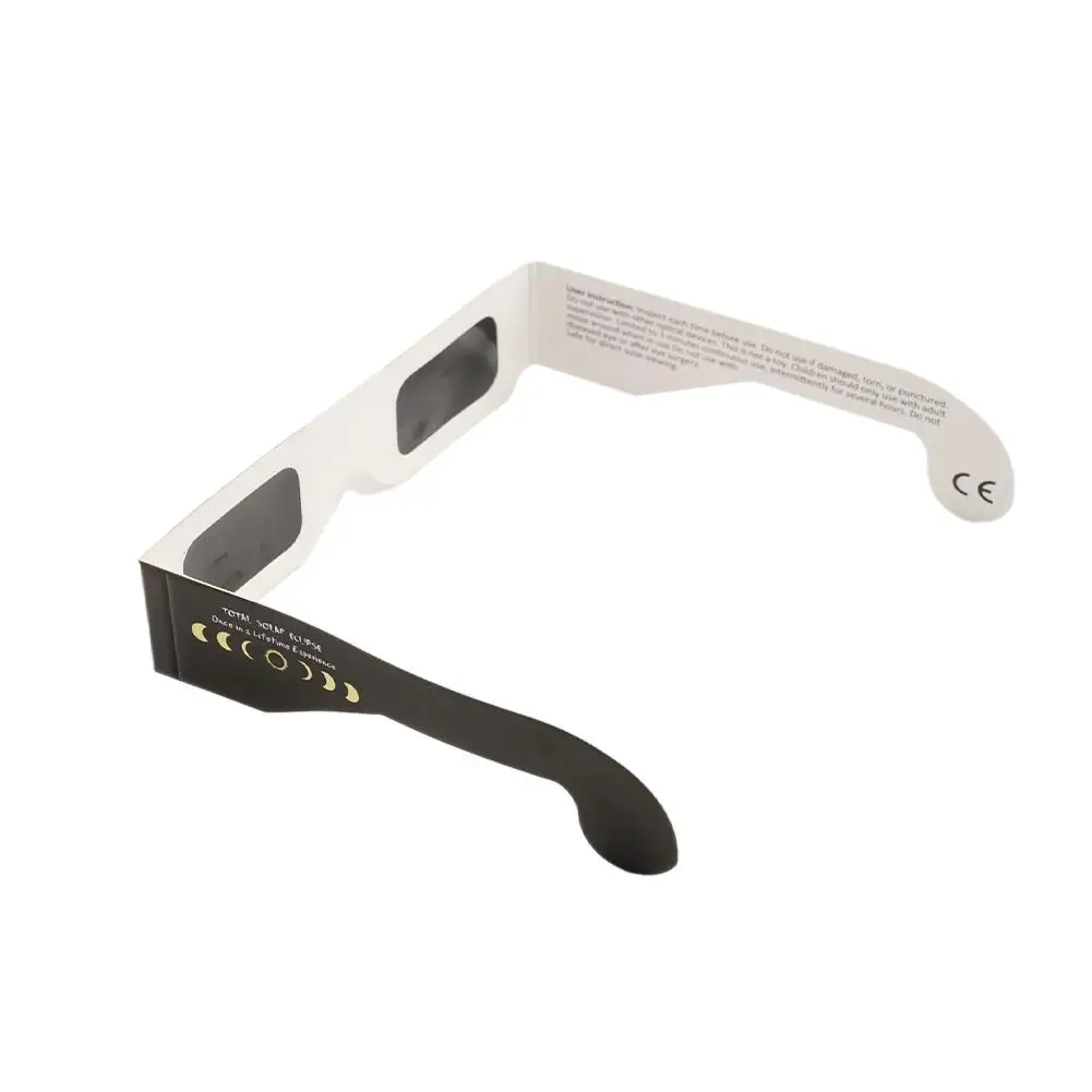 Wholesale 1/3/5/10/100Pcs Paper Solar Eclipse Glasses Safe For Direct Sun Viewing Observe Total Eclipses Partial Eclipse