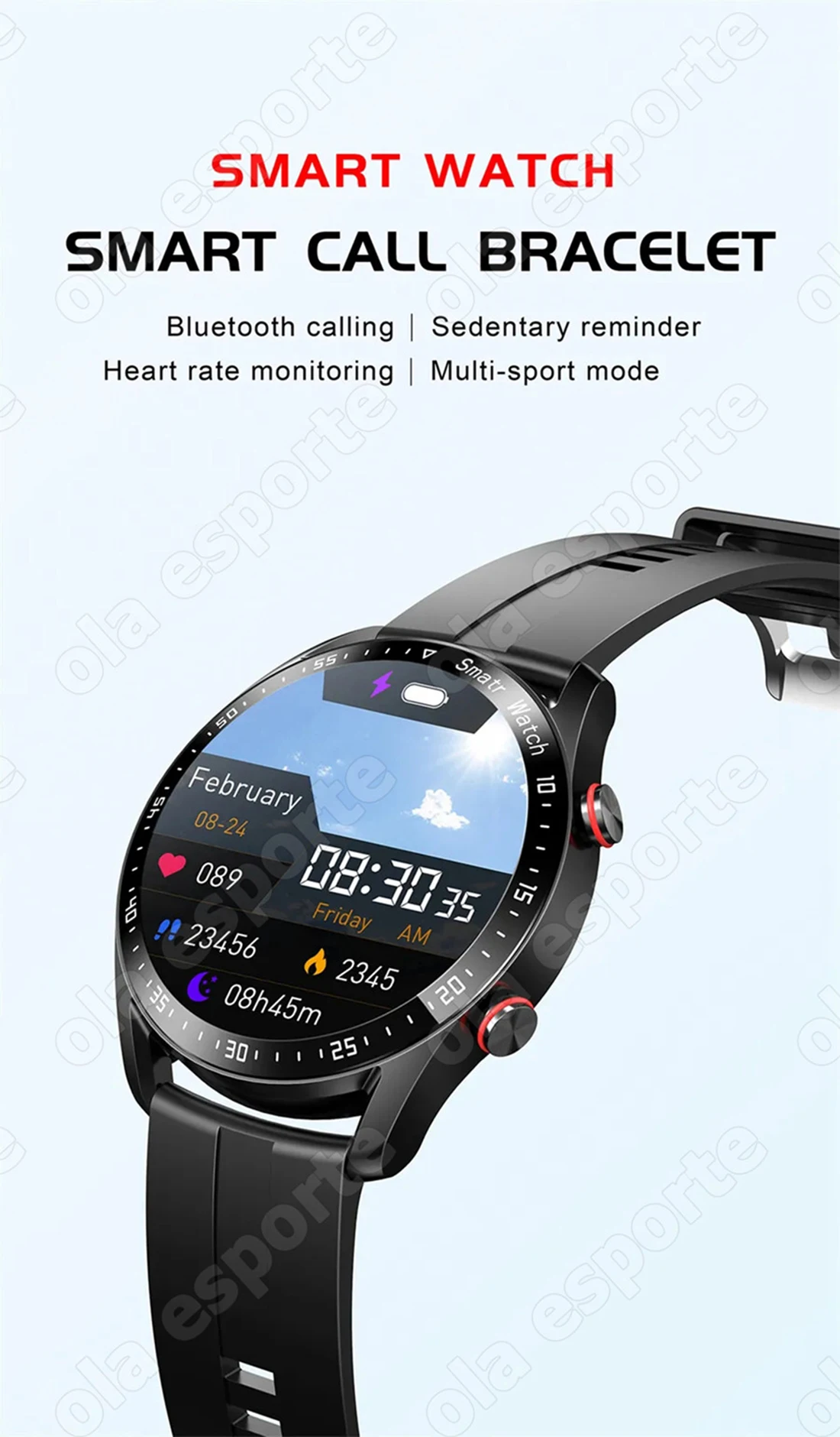 ECG+PPG Bluetooth Call Smart Watch Men Laser Health Blood Pressure Fitnes Sports Watches Man Sports Waterproof Smartwatch+Box