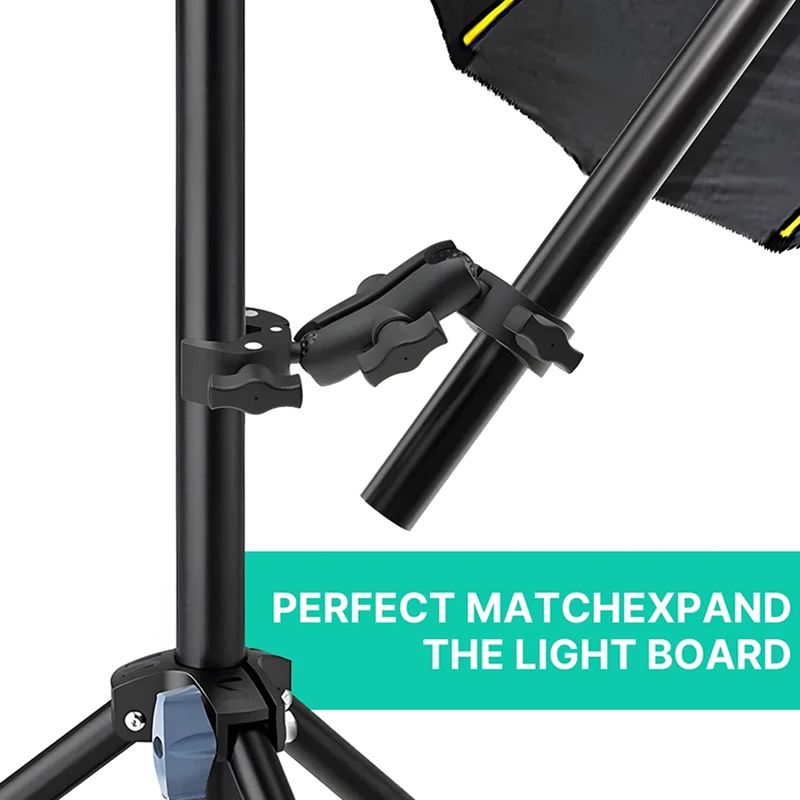 Double Clamp Camera Mount Arm Clip Crab Support Motorcycle Handlebar Pole Bracket For GoPro Hero Insta 360 DJI Sport Accessories