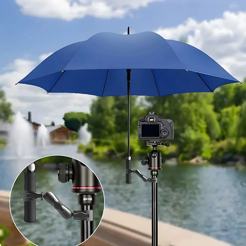 Double Clamp Camera Mount Arm Clip Crab Support Motorcycle Handlebar Pole Bracket For GoPro Hero Insta 360 DJI Sport Accessories