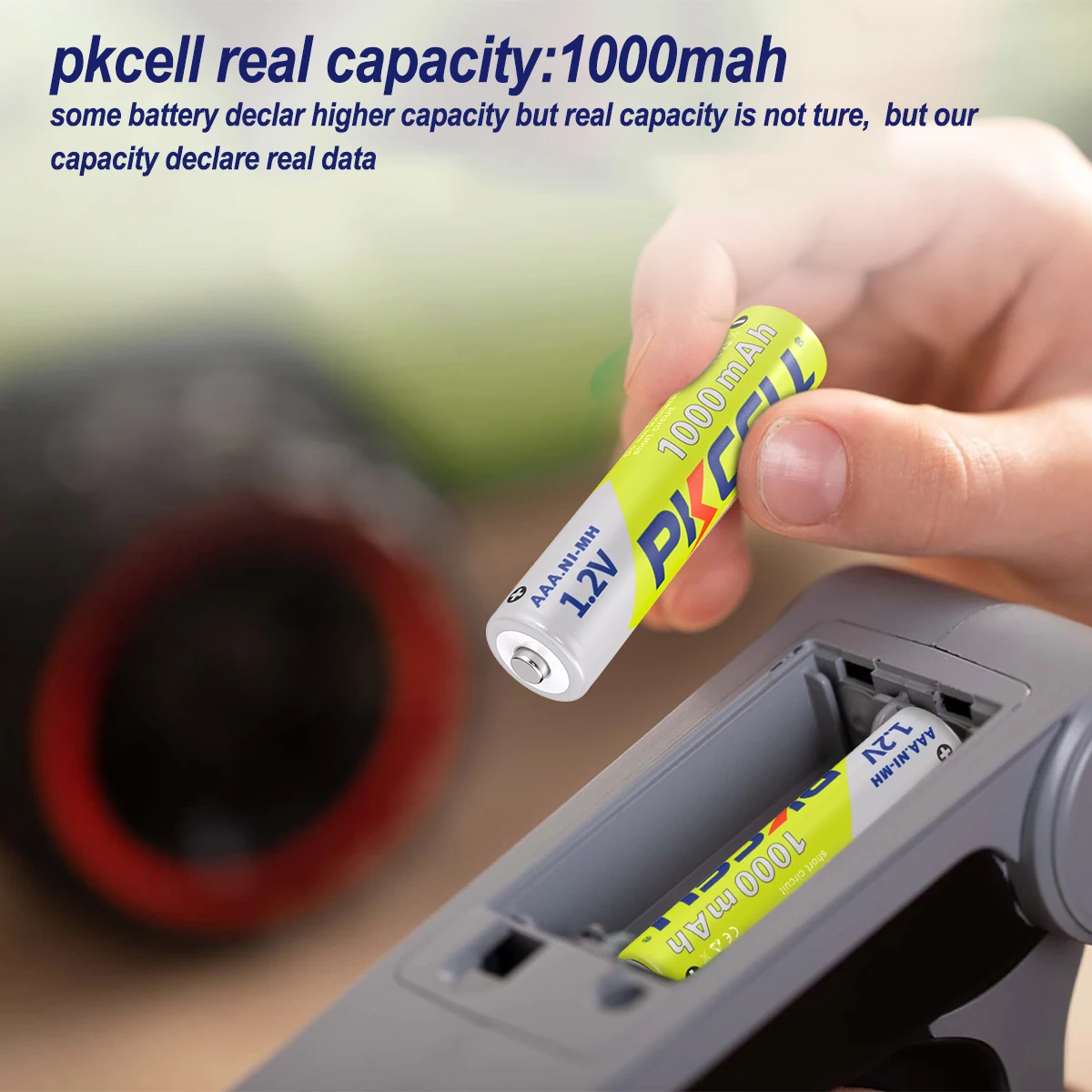 8PC PKCELL AAA Battery 1.2V 1000mah Ni-MH AAA Rechargeable Batteries and 2PC Battery Box for Clock Toys Flashlight