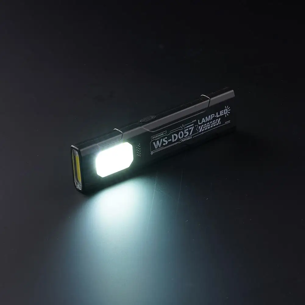 LED Keychain Flashlight Type C Rechargeable 600LM Portable Mini Torch Pocket Lantern Flood Work Light With Magnet For Emergency