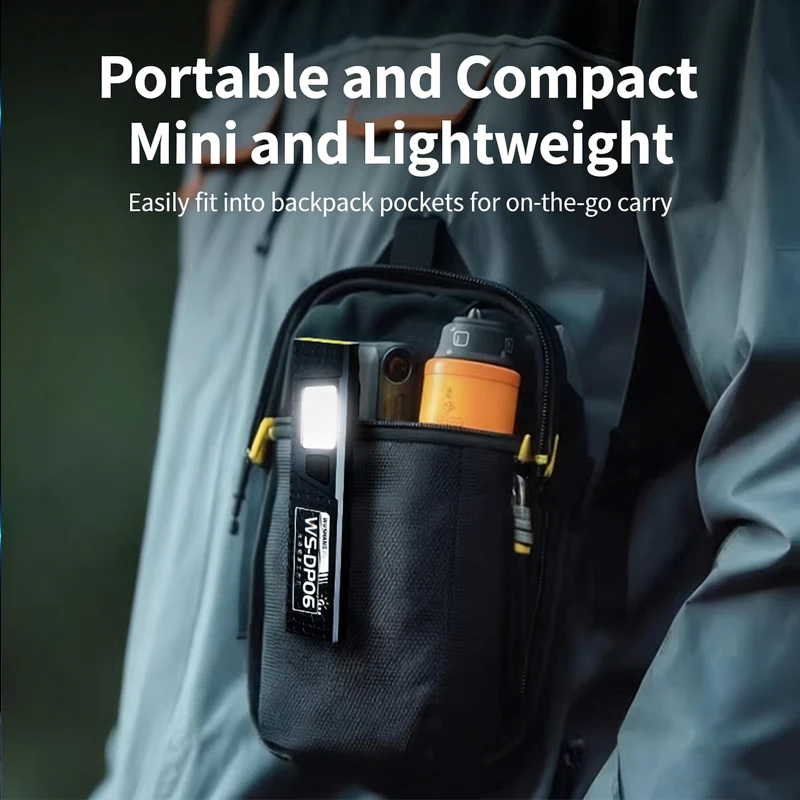 LED Keychain Flashlight Type C Rechargeable 600LM Portable Mini Torch Pocket Lantern Flood Work Light With Magnet For Emergency