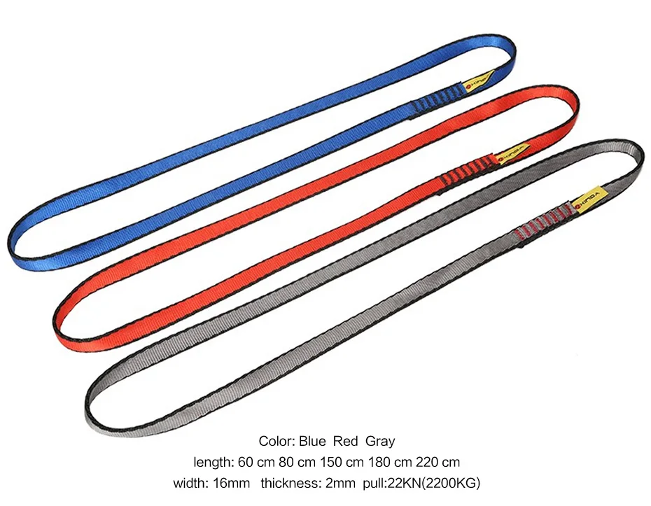 XINDA 22KN Professional Outdoor Rock Climbing Equipment Sling Belt Protective Supplies High Strength Wearable Belts