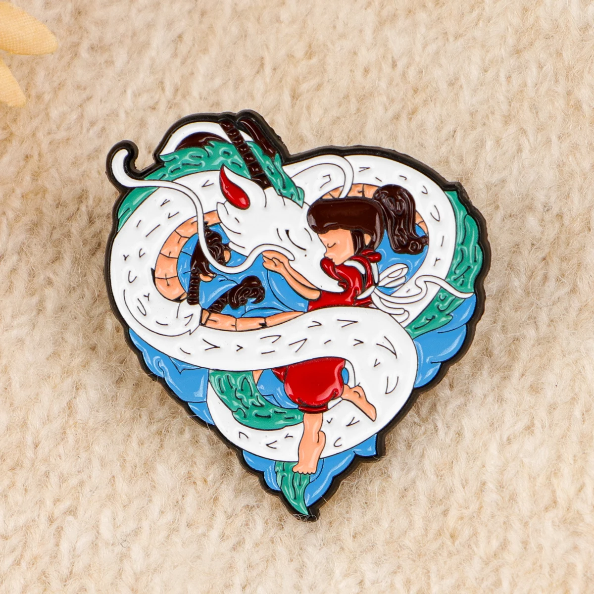 2pcs Cool Dragon Enamel Pin Set Cartoon Anime Brooch For Coat Women's Brooches Fashion Lapel Badges Jewelry Gift for Friends