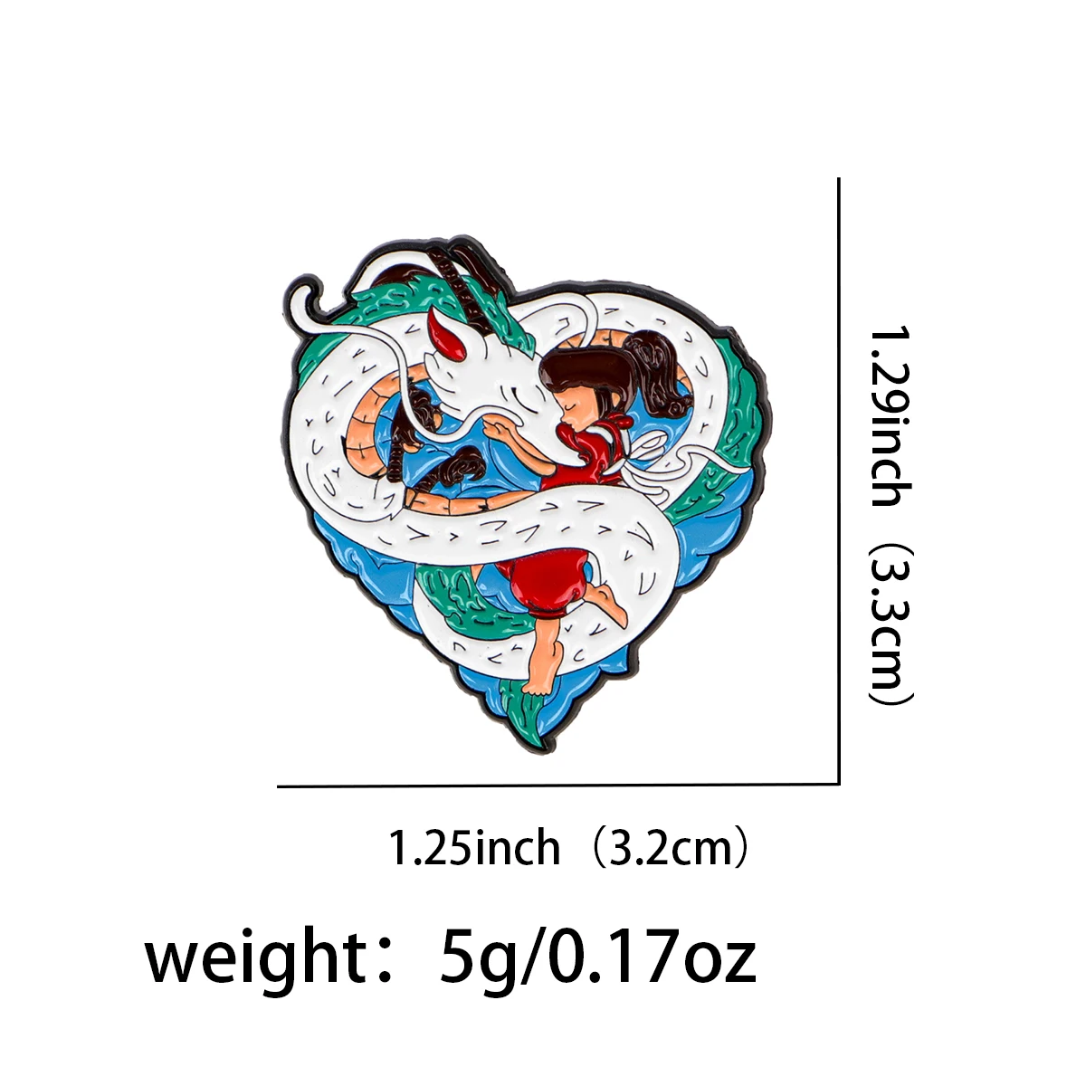 2pcs Cool Dragon Enamel Pin Set Cartoon Anime Brooch For Coat Women's Brooches Fashion Lapel Badges Jewelry Gift for Friends