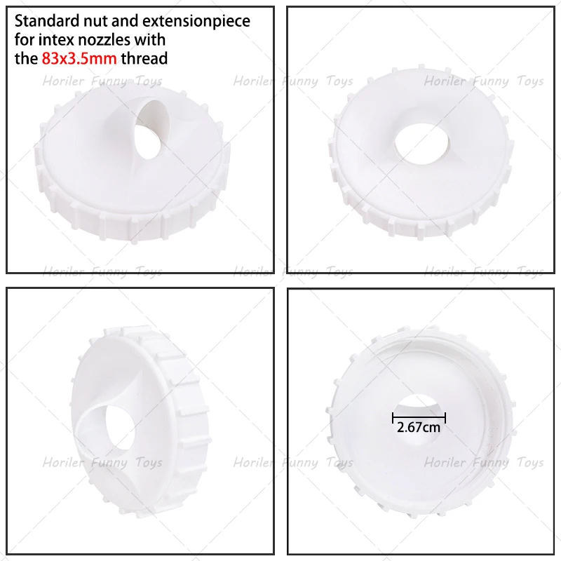 Pool Fountain Direct Mounting Compatible With Bestway or Intex Nozzles Pool Waterfall Easy To Install, Suitable for Pool Parties