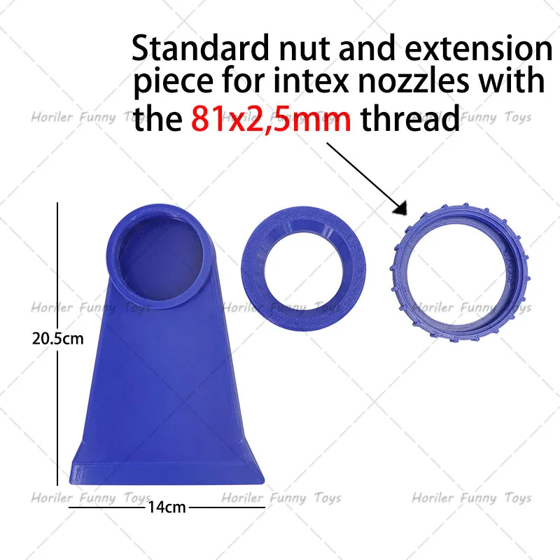 Pool Fountain Direct Mounting Compatible With Bestway or Intex Nozzles Pool Waterfall Easy To Install, Suitable for Pool Parties