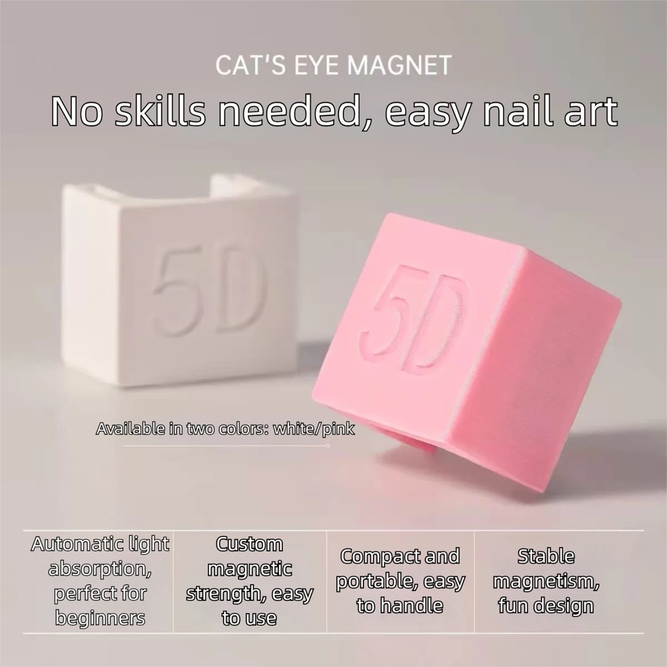 MIANEL New Upgrade 3-Second Hollow Cat Eye Magnet Strong Power Ring Magnet Fast Black Hole Effect for Magnetic Nail Art Beginner