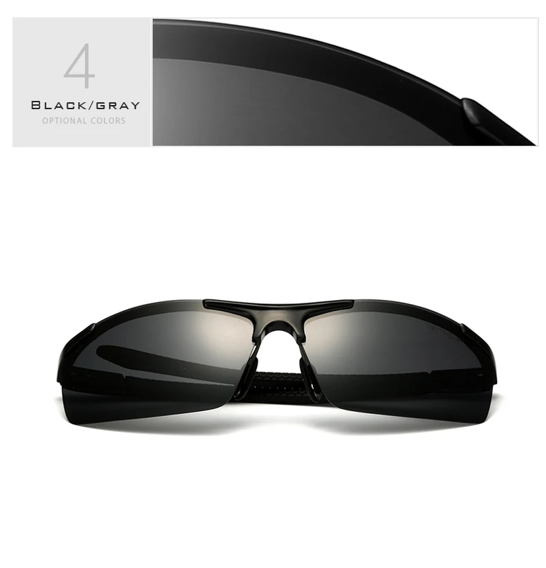 VEITHDIA Aluminum Magnesium Men's Sunglasses Polarized UV400 Coating Mirror Sun Glasses Outdoor Male Eyewear Accessories 6588