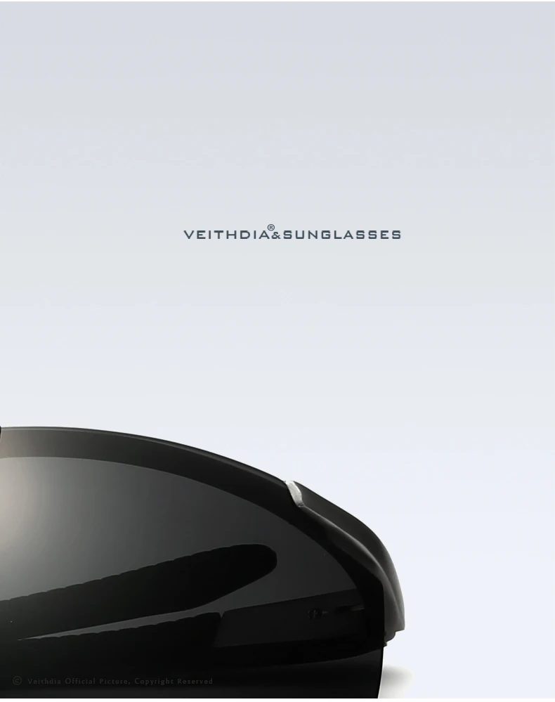 VEITHDIA Aluminum Magnesium Men's Sunglasses Polarized UV400 Coating Mirror Sun Glasses Outdoor Male Eyewear Accessories 6588