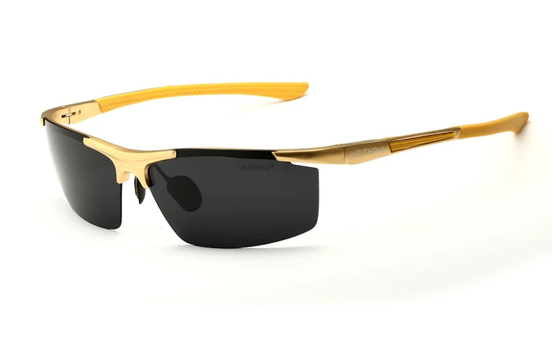 VEITHDIA Aluminum Magnesium Men's Sunglasses Polarized UV400 Coating Mirror Sun Glasses Outdoor Male Eyewear Accessories 6588