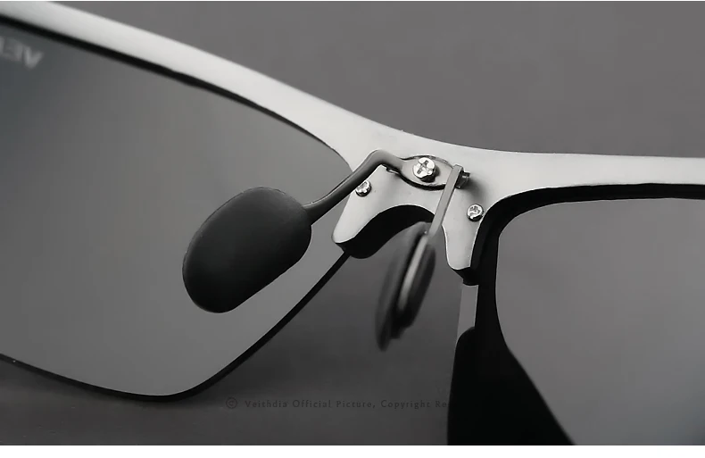 VEITHDIA Aluminum Magnesium Men's Sunglasses Polarized UV400 Coating Mirror Sun Glasses Outdoor Male Eyewear Accessories 6588