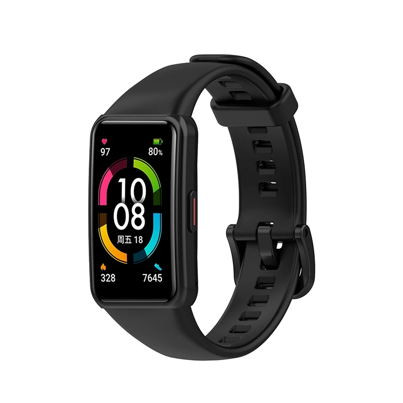 19 Colors Silicone strap Compatible with Huawei Band 6/Honor Band 6 Replacement smart bracelet strap for Huawei Band 6 strap