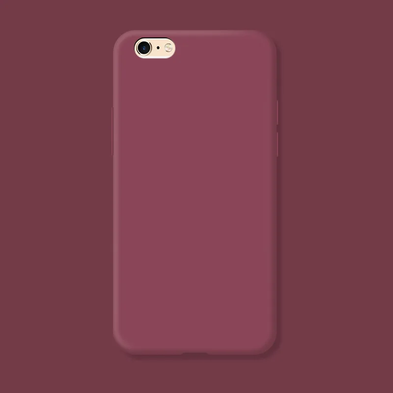 Candy Color Silicone Phone Case Funda For iphone 6 6s 7 8 Plus SE 2020 X XR Xs Max 11 12 13 14 Pro Max Soft Back Cover Fundas