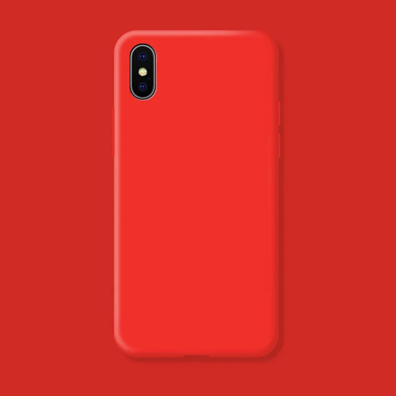 Candy Color Silicone Phone Case Funda For iphone 6 6s 7 8 Plus SE 2020 X XR Xs Max 11 12 13 14 Pro Max Soft Back Cover Fundas