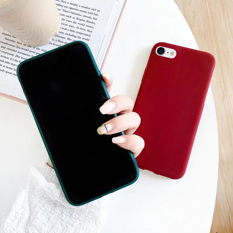 Candy Color Silicone Phone Case Funda For iphone 6 6s 7 8 Plus SE 2020 X XR Xs Max 11 12 13 14 Pro Max Soft Back Cover Fundas