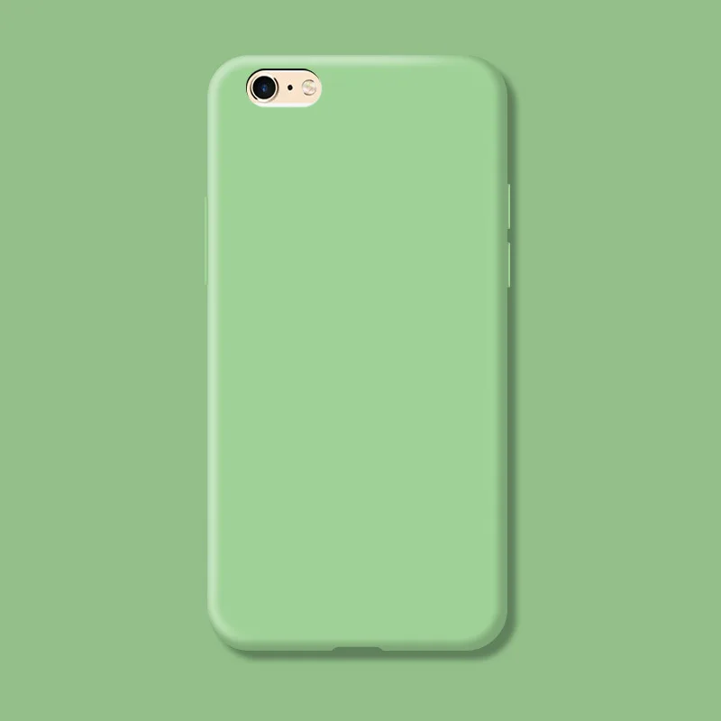 Candy Color Silicone Phone Case Funda For iphone 6 6s 7 8 Plus SE 2020 X XR Xs Max 11 12 13 14 Pro Max Soft Back Cover Fundas
