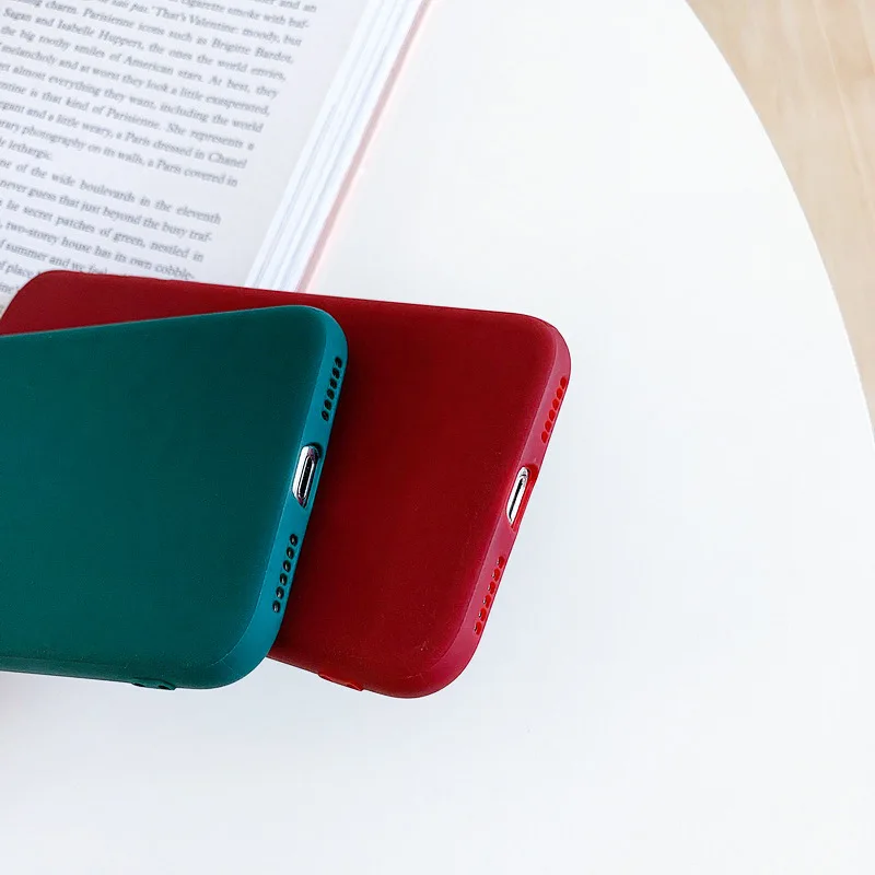 Candy Color Silicone Phone Case Funda For iphone 6 6s 7 8 Plus SE 2020 X XR Xs Max 11 12 13 14 Pro Max Soft Back Cover Fundas