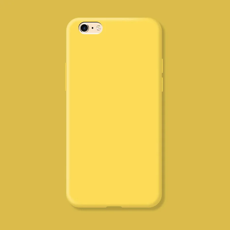 Candy Color Silicone Phone Case Funda For iphone 6 6s 7 8 Plus SE 2020 X XR Xs Max 11 12 13 14 Pro Max Soft Back Cover Fundas